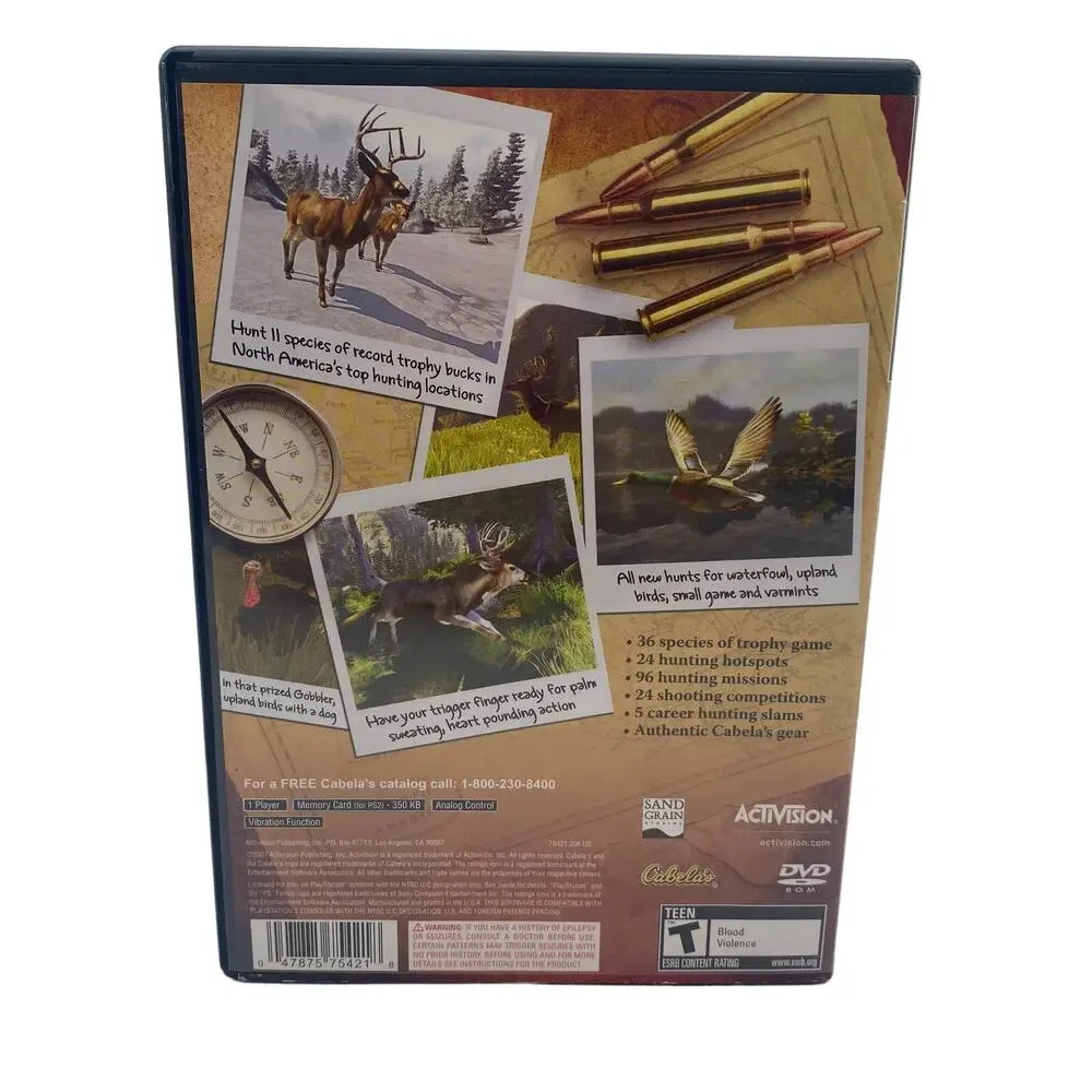 Cabela's Trophy Bucks Activision PlayStation 2 Complete and Tested